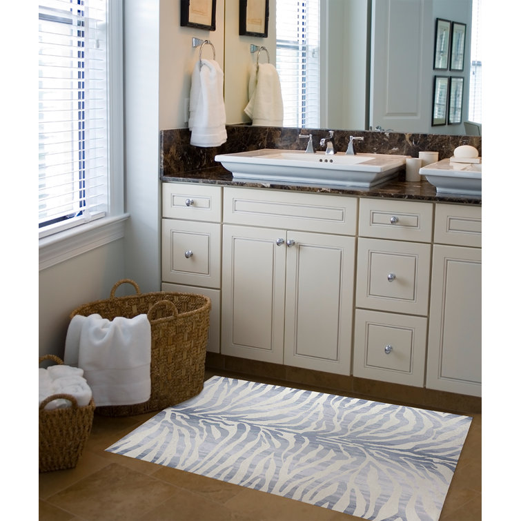 Kavka Zebra Bath Rug Wayfair